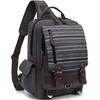 Leaper Retro Messenger Bag Canvas Crossbody Bag Shoulder Bag Travel