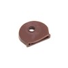 BROWN COLOUR KEY COVER CAP ID IDENTIFICATION TAG COLOUR CODED PACK OF 6