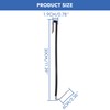 RiseDirectly 3Pcs 12 Inch Shower Door Hooks Stainless Steel Extended