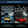 Hexagon LED Garage Light,700W 6500K 77000LM 81Pack 4.8x2.4m 14 Grid