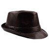 BUZZxSELECTION CAP144 Men's Hat, Leather Hat, Medium Fold Design, Faux