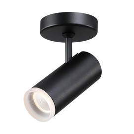 Opulux 9W LED Ceiling Spotlight Indoor Adjustable Surface Accent Lamp for Corridor Living Room Warm White 3000K CRI 97 Anti-Glare Picture Artwork Spot Light Black