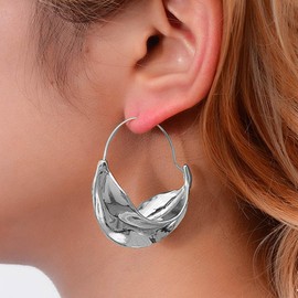 Goresory Gold Earrings Chunky Earrings Irregular Earrings Drop Earrings Fulani Statement Earrings for Women, Zinc, No Gemstone