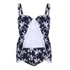 HDE Vestido de natación para mujer, estilo vintage, talla grande,