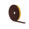 STORMGUARD Brown 05SR034010MB 10m EPDM 'P' Profile Self-Adeshive Rubber Draught