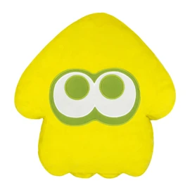 Sanei Boeki Splatoon 3 All Star Collection Cushion Cushion, Squid, Yellow, W 13.0 x D 4.3 x H 13.4 in (33 x 11 x 34 cm)