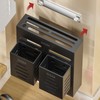 Utensil Holder Stainless Steel Wall Mount Chopstick Draining Storage Shelf