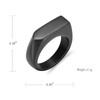 XSMZB Cremation Rings for Ashes Simple Square Band Ring Keepsake
