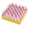 50 Pcs Grinding Bits Ceramic Triangular Cone Aluminum Oxide Grinding