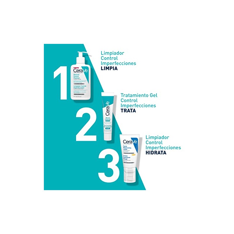Cerave Gel Facial Tratamiento Anti Imperfecciones Piel Grasa Acne 40ml