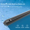 ASLAM Wiper Blade Refills 28" 8mm for Conventional Frame Windshield
