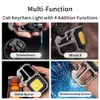 BY-J Cob Mini Flashlight Keychain Light, 500 Lumens Bright Rechargeable,