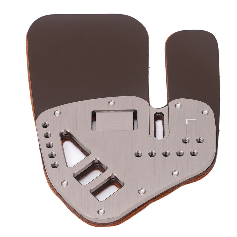 Leather Archery Finger Tab Protect Guard Recurve Bow Protector Shooting