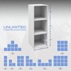 Niche Cubo Wood Stackable Storage Bookcase Shelf Organizer Cube -