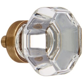 Emtek 86011US7 Old Town Clear 1.25-Inch Cab Knob