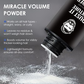 30g Haarpuder, für Volumen & Matt Effekt, Langanhaltender Halt und Einfach Aufzutragen Ohne, ohne Öl & fettige Rückstände,Für feines & dünnes Haar,Männer & Frauen