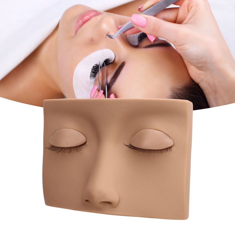 Lash Mannequin Head Removable Silicone Replacement Eyelash Mannequin Head for