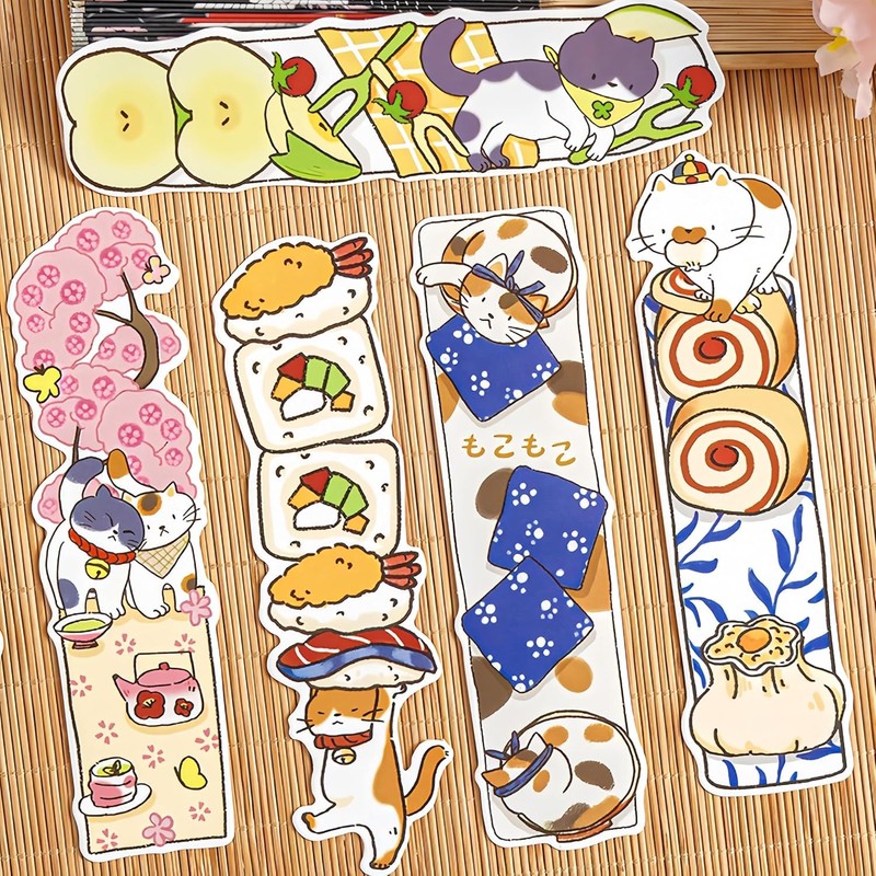 Bookmarks, Bookmarks, Book Markers, Cats, Animals, Set of 30 Message