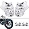 Unbranded Chrome Brake Caliper Cover For Harley Touring 08-23 Electra