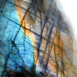 TALXMY Labradorite Crystal Stone Crystals, Natural Labradorite Stone Gemstone Moonstone Palm Stone Pendant Necklace for Chakra (Irregular Shape, Adjustable Length)