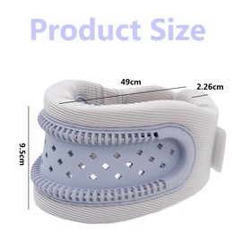 2 Pack Neck Brace,Breathable Neck Support,Cervical Collar, for Men and Women, for Sleeping, Injury Recovery, and Daily Comfort,Cervical Spine Pressure Relief(Grey)