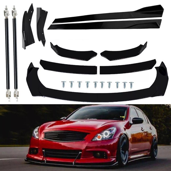 Unbranded For INFINITI G35 G37 Front Bumper Lip Spoiler Splitter