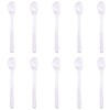ONLYKXY 10pcs Clear Long Handle Plastic Measuring Spoons Coffee Protein