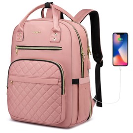 YAMTION 17 Inch Backpack for Women and Teen Girls,School Backpack TSA Laptop Bookbag with USB for College University Students Business Office Work Travel