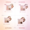 Rich color eye shadow, moist texture, plenty of transparency, gradation