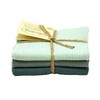 Solwang Cleaning Cloths, Set of 3, Knitted Cotton Wipes (Arctic Combi Organic)