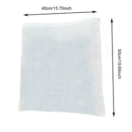 Filter Bag, Cotton Fine Mesh Food Strainer Straining Bag Muslin Cloths for Cooking Jelly Cider Press Filter Bag for Nut Milk, Juice, Brew, Coffee (2PCS)