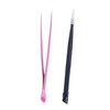 COHEALI 2Pcs Two Headed Silica Gel Manicure Tweezers Multi Purpose