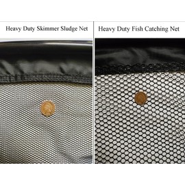 Heavy Duty Water Garden Koi Pond Nets Combo Pack, Value 2 Pack | PondH2o Fishpond Catching Net-Head & Debris Sludge Skimming Net Includes 9 Foot Telescoping Pole