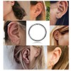 5Pcs 18g Stainless Steel Tiny Sleeper Hoop Earrings for Women