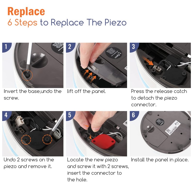 Piezo Service Assembly Compatible with Dyson AM10 Humidifier 966684-01, No