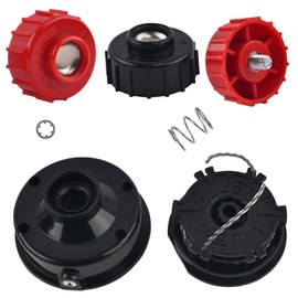 Realman Trimmer Head for Troy-Bilt TB10CS TB15CS TB20CS TB20DC TB22EC TB26CO TB32EC TB80EC TB252S Yard Man YM26Co YM20CS YM400 Murray DA-03001-A Rotary 10192 Oregon 55-994 (with OOB Knobs)