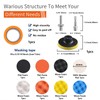 98Pack 3 Inch Car Buffer Polisher Kit with 5/16" &