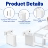 Wire Shelf End Bracket, White Plastic Closet Shelf Brackets with