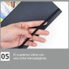 Cuaderno Dibujo Diario Libreta Sketchbook Pinturas 44 Hojas Color Negro