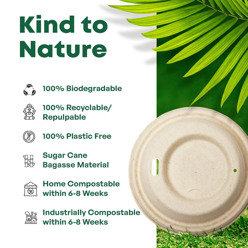 DISPOSABLE GREEN - NEXTGEN Coffee Cups Lid, Double Wall Disposable