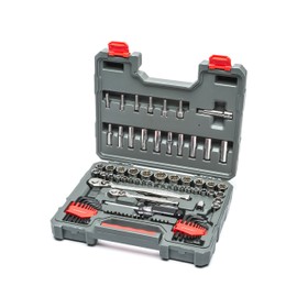 Crescent 84 Pc.1/4" & 3/8" Drive 6 & 12 Point Standard & Deep SAE/Metric Mechanics Tool Set - CTK84CMPN
