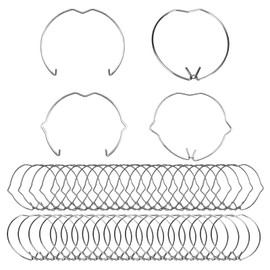 Pack of 80 Retaining Spring Rings Set, Retaining Spring Rings Clips for GU10 MR16, Lamp Holder Snap Ring for Spot Light Halogen Lamp (51 & 44 mm)