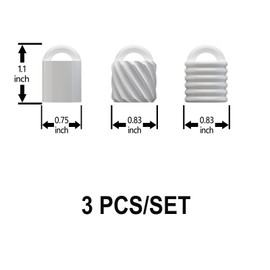 Keychain Cap for Summer Fridays,Lip Balm Replacement Cover,Attachment for Lip Balm,(ONLY Cap) (White)