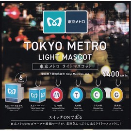 Kenelephant Tokyo Metro Light Mascot Set of 6 Types