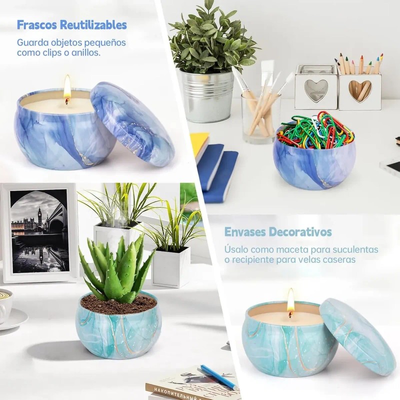 Velas Aromáticas, Velas Perfumadas De Cera De Soja 16 Piezas