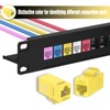VCE Acoplador RJ45 Cat6 Keystone Jack Hembra a Hembra Ethernet