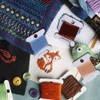 Opopark 120pcs Plastic Floss Bobbins Cross-Stitch Embroidery Thread Organiser Floss