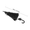 Wedding Lace Umbrella, Bridal Lace Umbrella, Graceful Office for Home(Black)