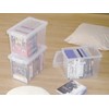 Tenma Storage Box with Lock & Divider, Easy-To-Use, Clear Case