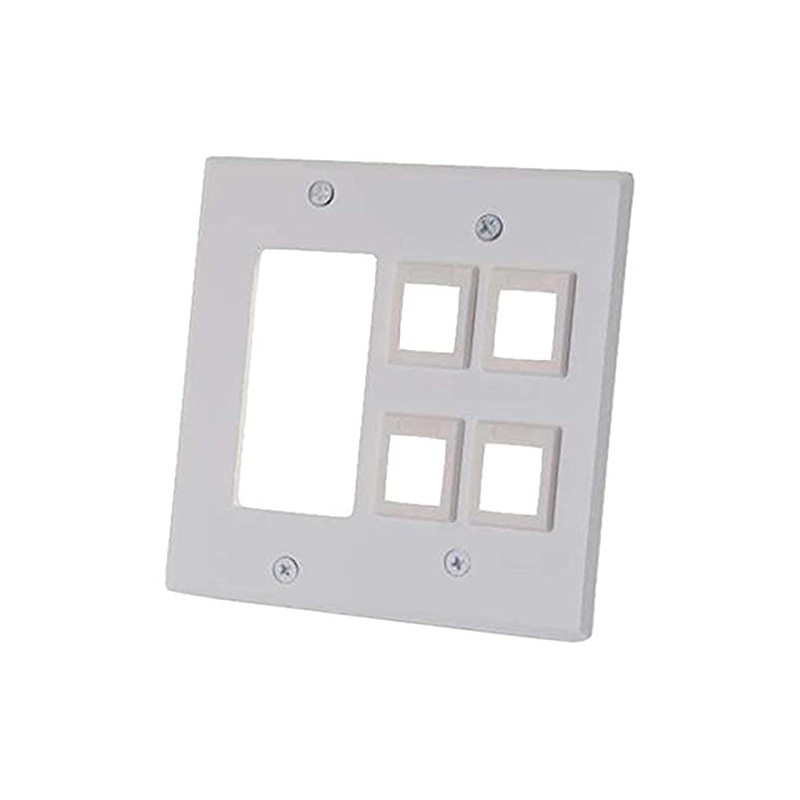 C2G/Cables To Go 41341 Double Gang Decorative Cutout Wall plate